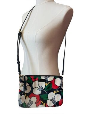 Kate Spade Triple Gusset Crossbody Bag Dawn Breezy Floral Print